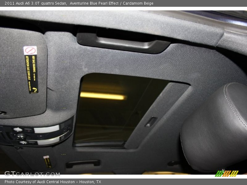 Aventurine Blue Pearl Effect / Cardamom Beige 2011 Audi A6 3.0T quattro Sedan