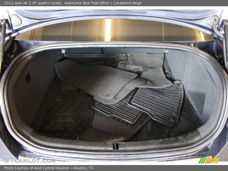 Aventurine Blue Pearl Effect / Cardamom Beige 2011 Audi A6 3.0T quattro Sedan