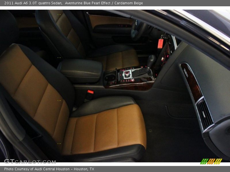 Aventurine Blue Pearl Effect / Cardamom Beige 2011 Audi A6 3.0T quattro Sedan