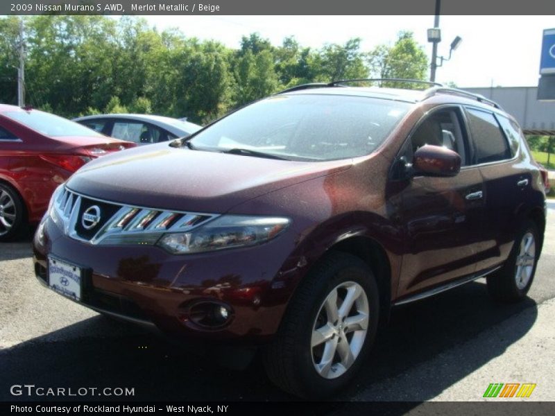 Merlot Metallic / Beige 2009 Nissan Murano S AWD