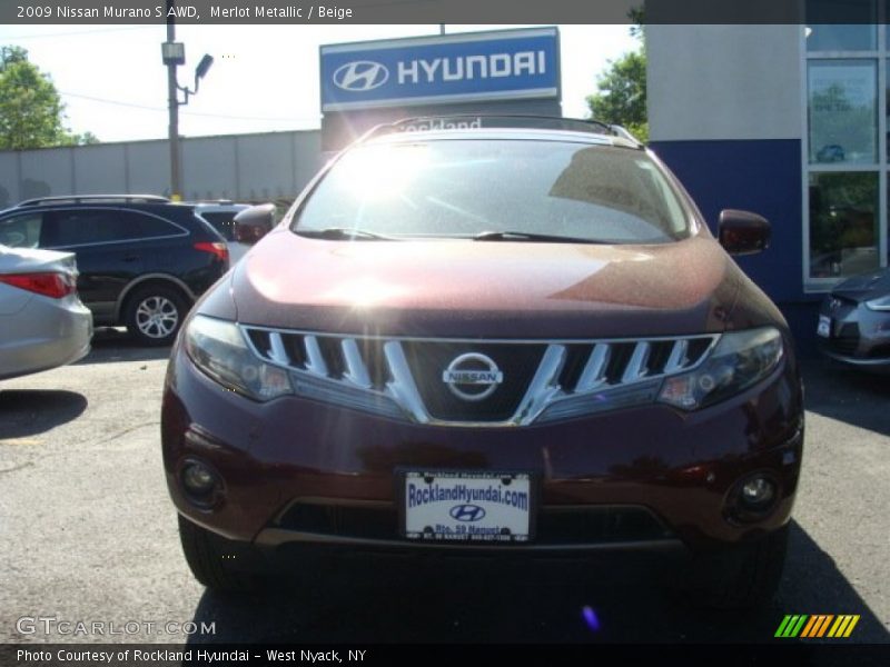 Merlot Metallic / Beige 2009 Nissan Murano S AWD
