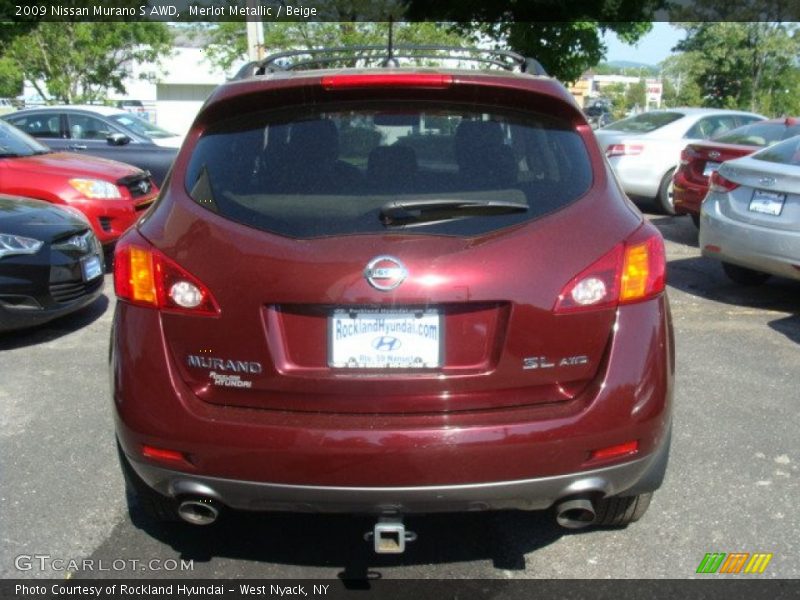 Merlot Metallic / Beige 2009 Nissan Murano S AWD