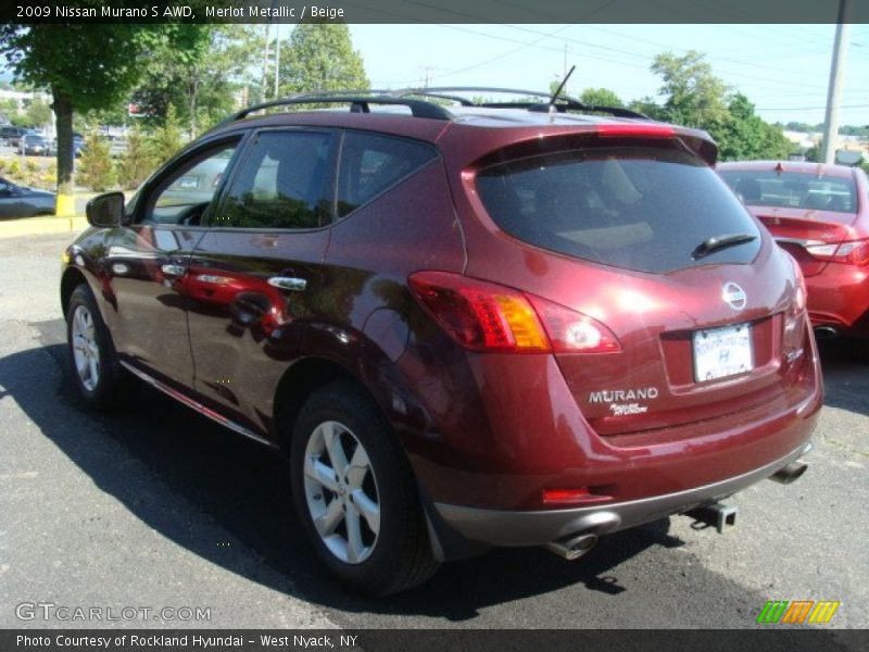 Merlot Metallic / Beige 2009 Nissan Murano S AWD