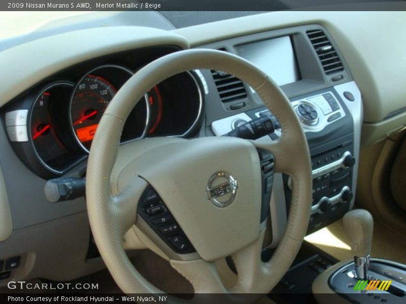Merlot Metallic / Beige 2009 Nissan Murano S AWD