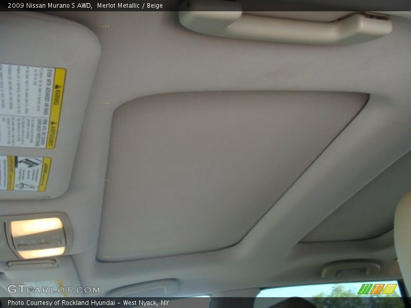 Merlot Metallic / Beige 2009 Nissan Murano S AWD