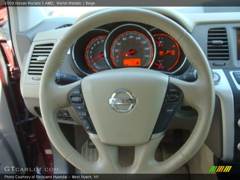 Merlot Metallic / Beige 2009 Nissan Murano S AWD