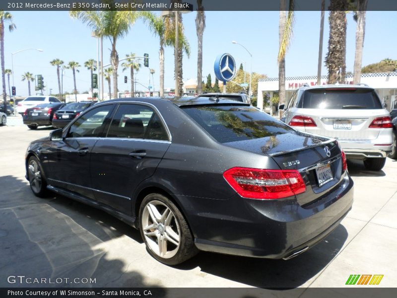 Steel Grey Metallic / Black 2012 Mercedes-Benz E 350 Sedan