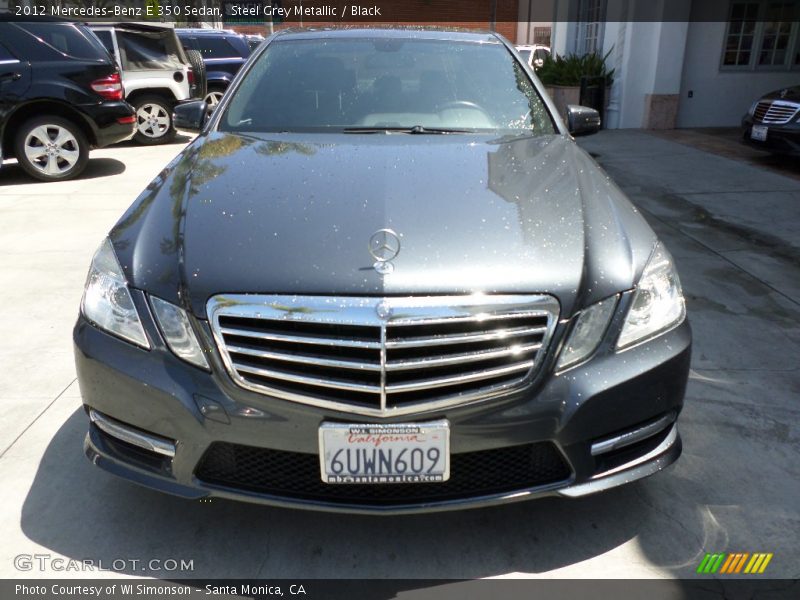 Steel Grey Metallic / Black 2012 Mercedes-Benz E 350 Sedan