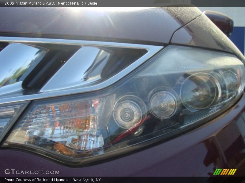 Merlot Metallic / Beige 2009 Nissan Murano S AWD