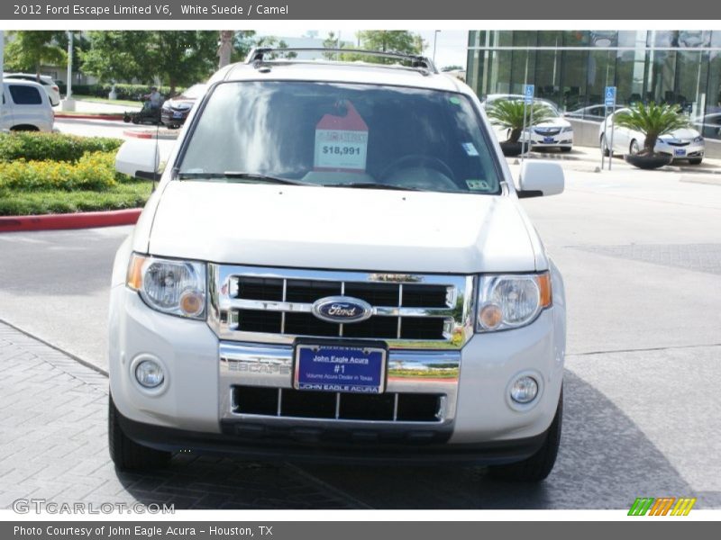 White Suede / Camel 2012 Ford Escape Limited V6