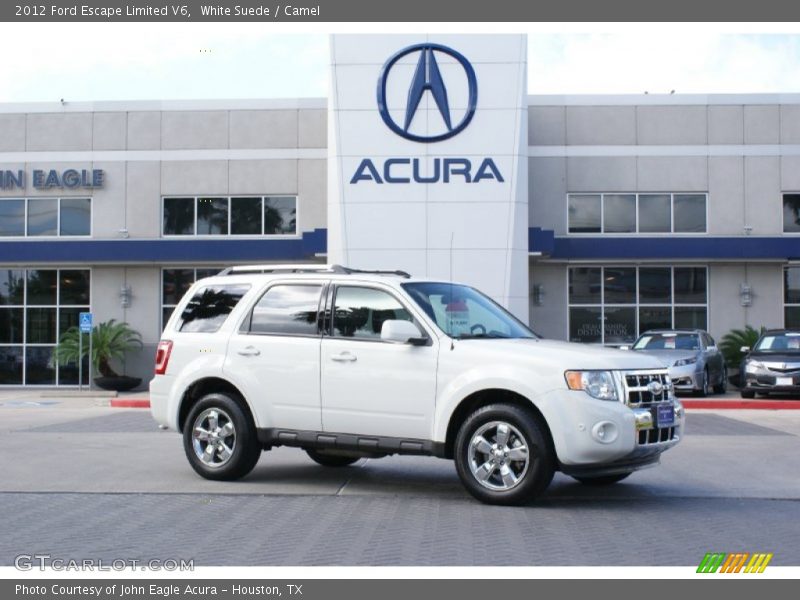 White Suede / Camel 2012 Ford Escape Limited V6