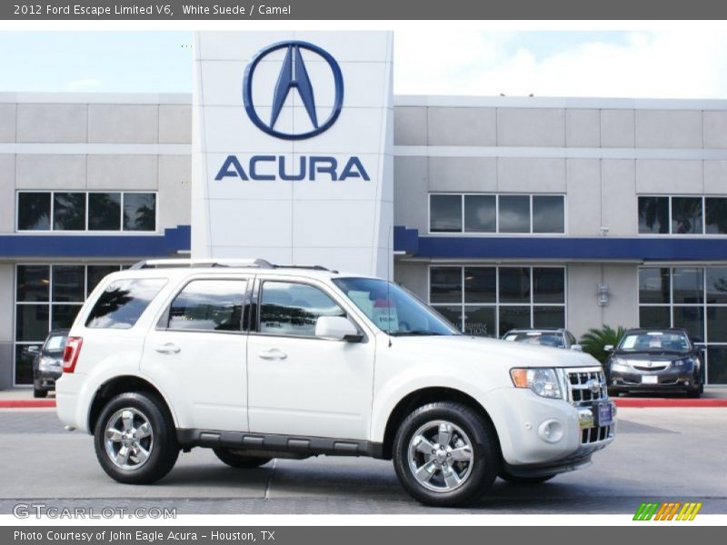 White Suede / Camel 2012 Ford Escape Limited V6