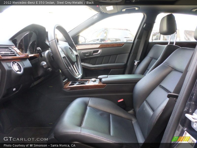 Steel Grey Metallic / Black 2012 Mercedes-Benz E 350 Sedan