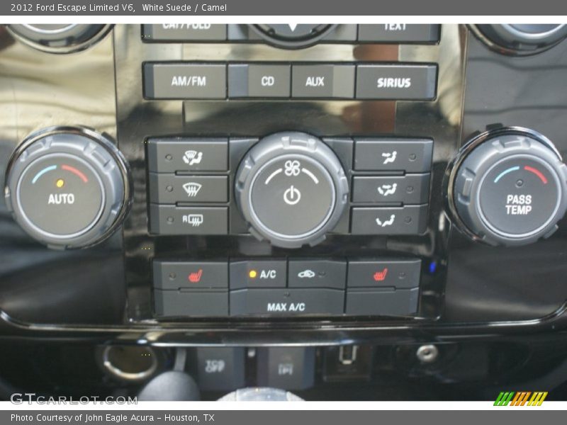 White Suede / Camel 2012 Ford Escape Limited V6