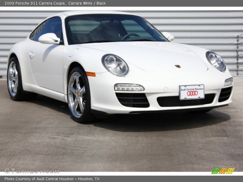 Carrara White / Black 2009 Porsche 911 Carrera Coupe