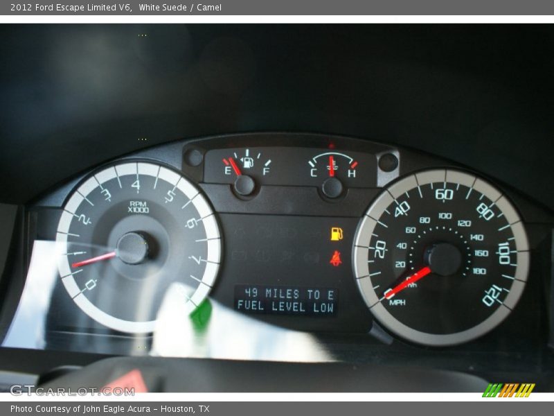 White Suede / Camel 2012 Ford Escape Limited V6