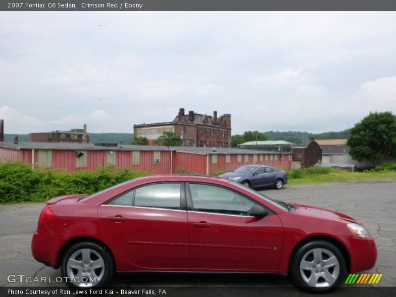 Crimson Red / Ebony 2007 Pontiac G6 Sedan