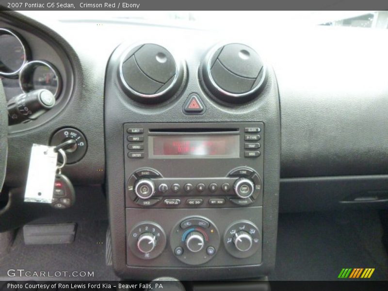 Crimson Red / Ebony 2007 Pontiac G6 Sedan