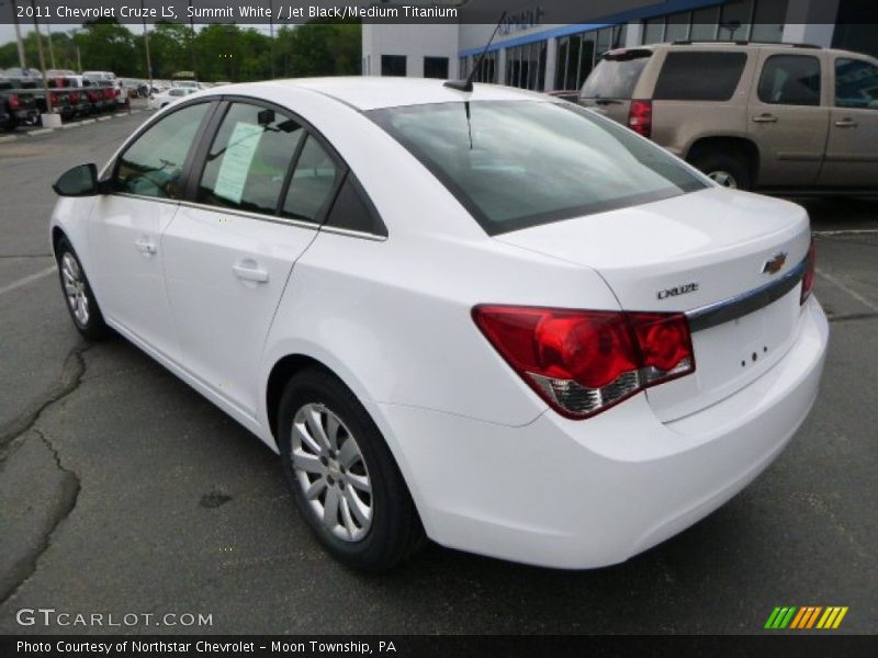 Summit White / Jet Black/Medium Titanium 2011 Chevrolet Cruze LS