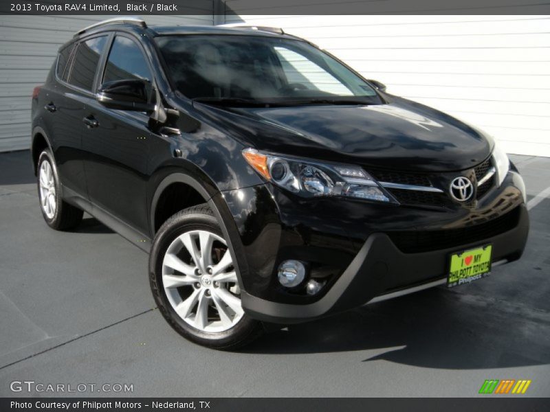 Black / Black 2013 Toyota RAV4 Limited