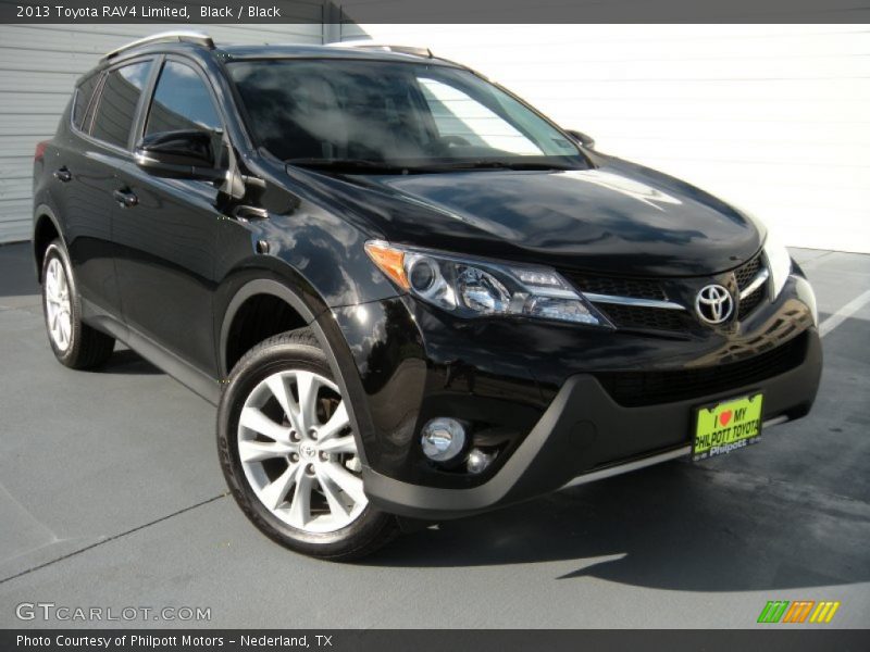 Black / Black 2013 Toyota RAV4 Limited