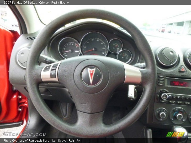 Crimson Red / Ebony 2007 Pontiac G6 Sedan