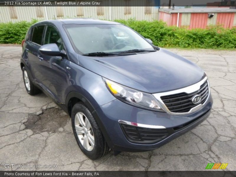 Twilight Blue / Alpine Gray 2012 Kia Sportage LX AWD