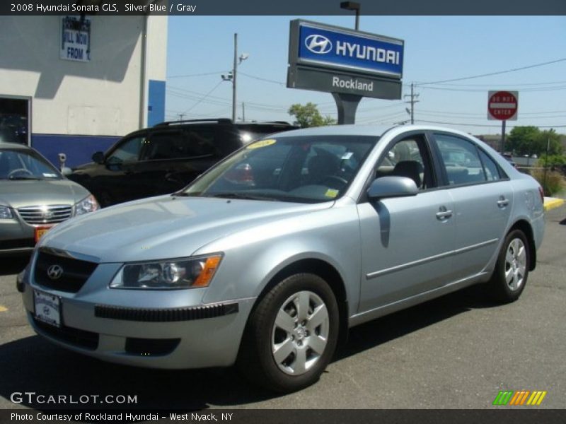 Silver Blue / Gray 2008 Hyundai Sonata GLS