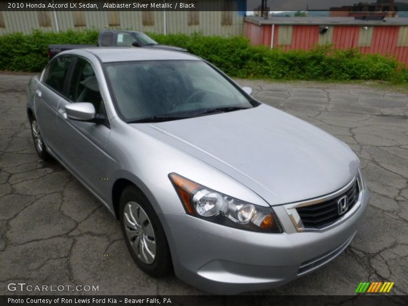 Alabaster Silver Metallic / Black 2010 Honda Accord LX Sedan