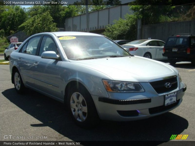 Silver Blue / Gray 2008 Hyundai Sonata GLS