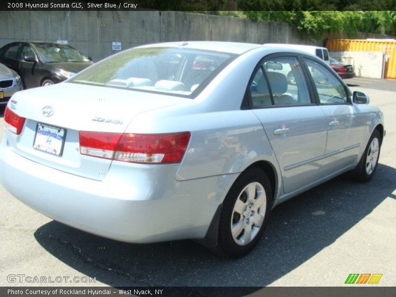 Silver Blue / Gray 2008 Hyundai Sonata GLS