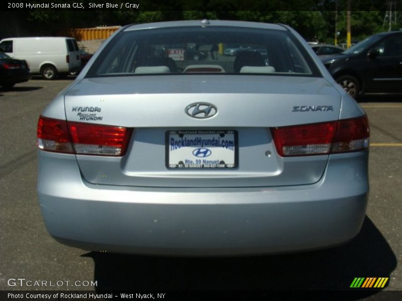 Silver Blue / Gray 2008 Hyundai Sonata GLS