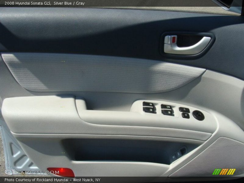 Silver Blue / Gray 2008 Hyundai Sonata GLS