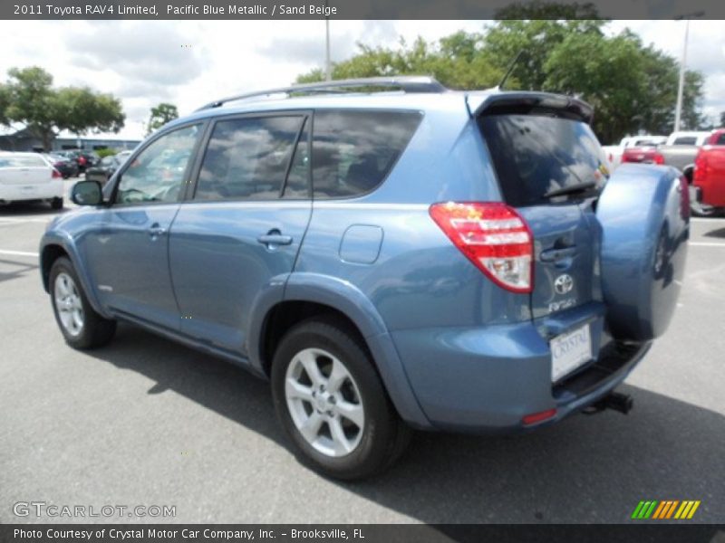 Pacific Blue Metallic / Sand Beige 2011 Toyota RAV4 Limited