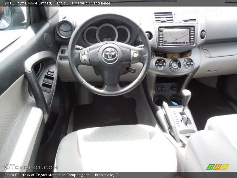 Pacific Blue Metallic / Sand Beige 2011 Toyota RAV4 Limited