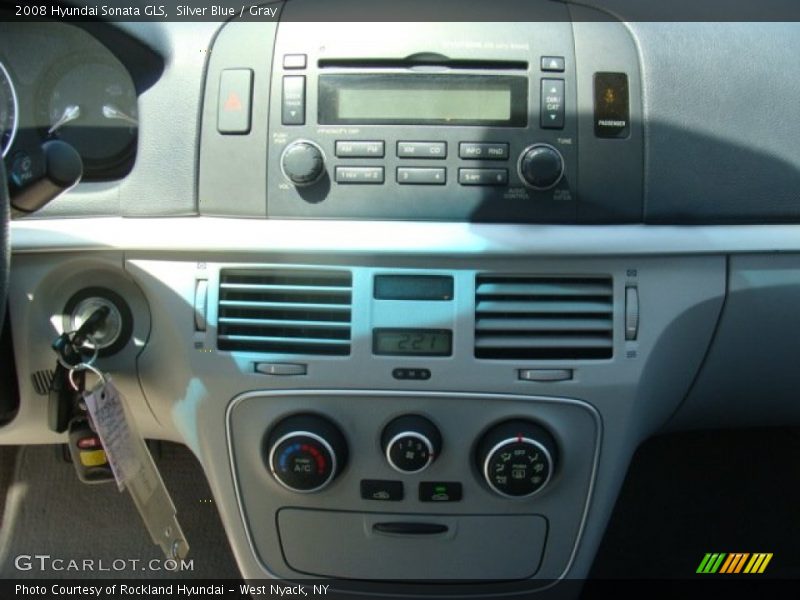 Silver Blue / Gray 2008 Hyundai Sonata GLS