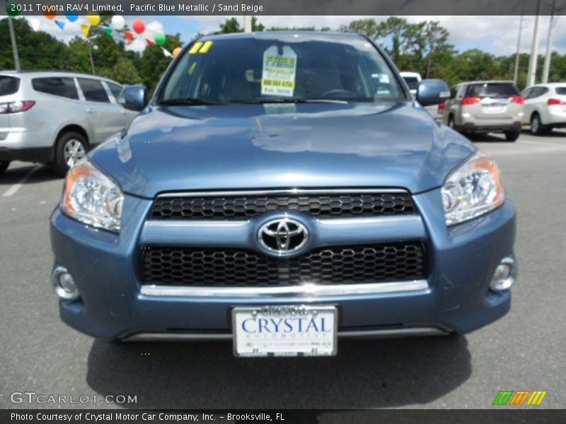 Pacific Blue Metallic / Sand Beige 2011 Toyota RAV4 Limited