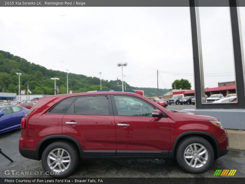Remington Red / Beige 2015 Kia Sorento LX