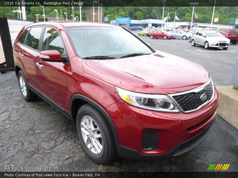 Remington Red / Beige 2015 Kia Sorento LX