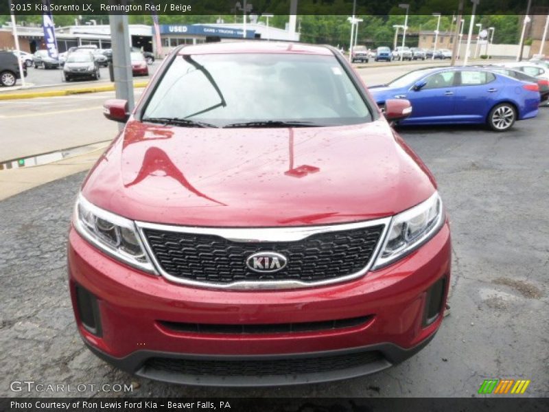 Remington Red / Beige 2015 Kia Sorento LX