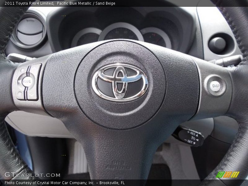 Pacific Blue Metallic / Sand Beige 2011 Toyota RAV4 Limited