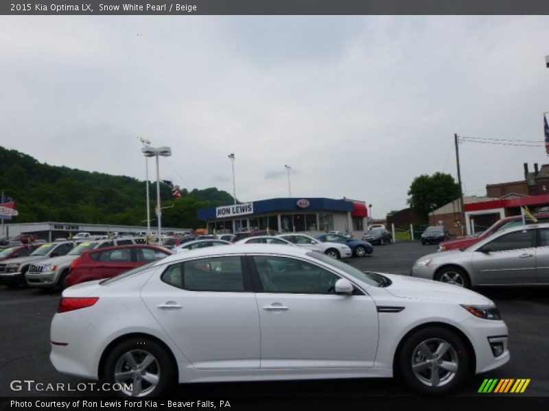 Snow White Pearl / Beige 2015 Kia Optima LX