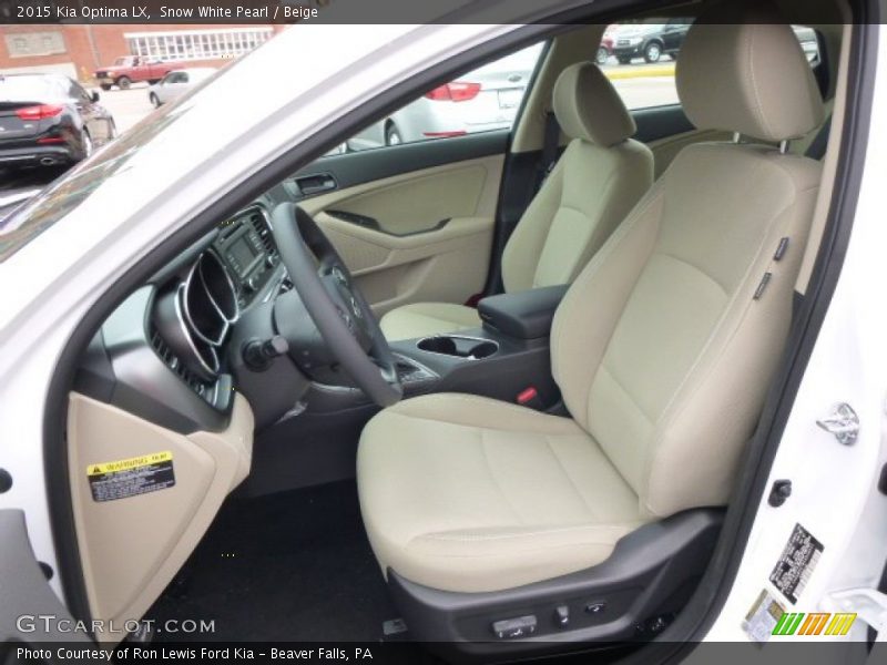  2015 Optima LX Beige Interior