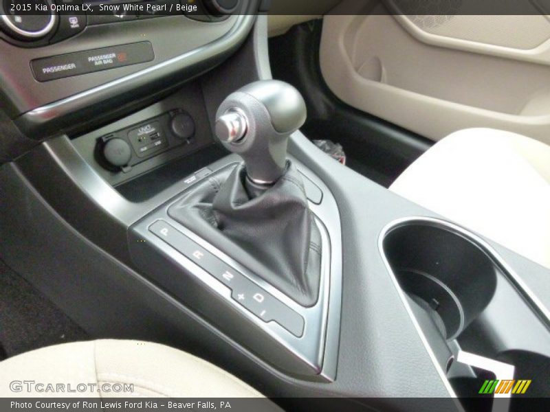  2015 Optima LX 6 Speed Sportmatic Automatic Shifter