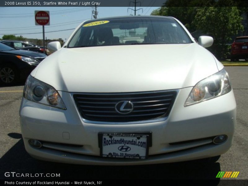 Starfire White Pearl / Light Gray 2008 Lexus ES 350