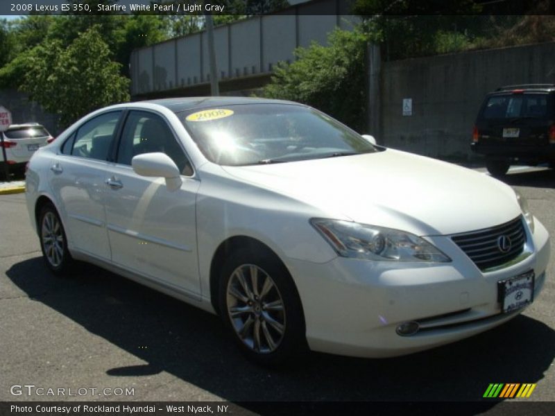 Starfire White Pearl / Light Gray 2008 Lexus ES 350