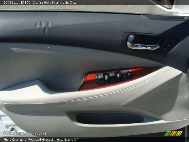 Starfire White Pearl / Light Gray 2008 Lexus ES 350
