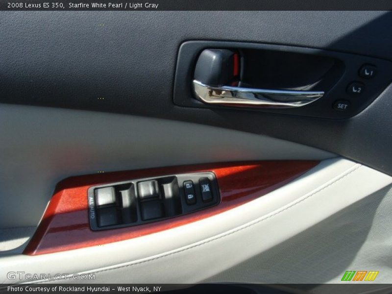 Starfire White Pearl / Light Gray 2008 Lexus ES 350