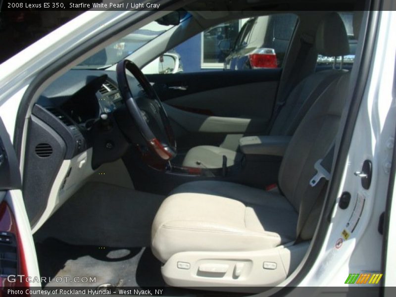 Starfire White Pearl / Light Gray 2008 Lexus ES 350