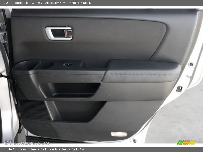 Alabaster Silver Metallic / Black 2011 Honda Pilot LX 4WD
